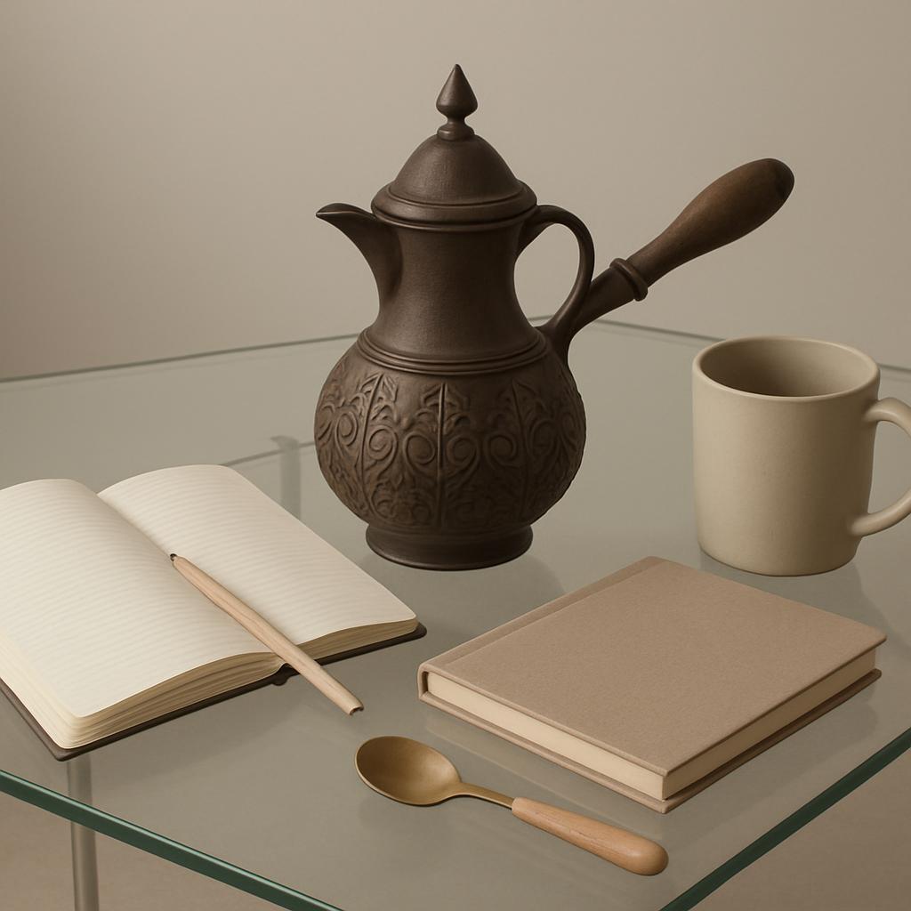 Book, teapot, cup, notebook, diary I am unable to generate creative content and/or sentences that do not match the ground ...